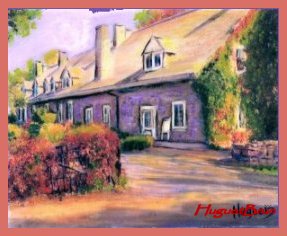 La maison Trestler par l'artiste peintre Huguette Brun